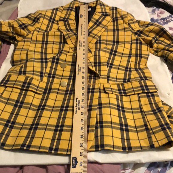 Yellow Plaid Blazer - Picture 10 of 15